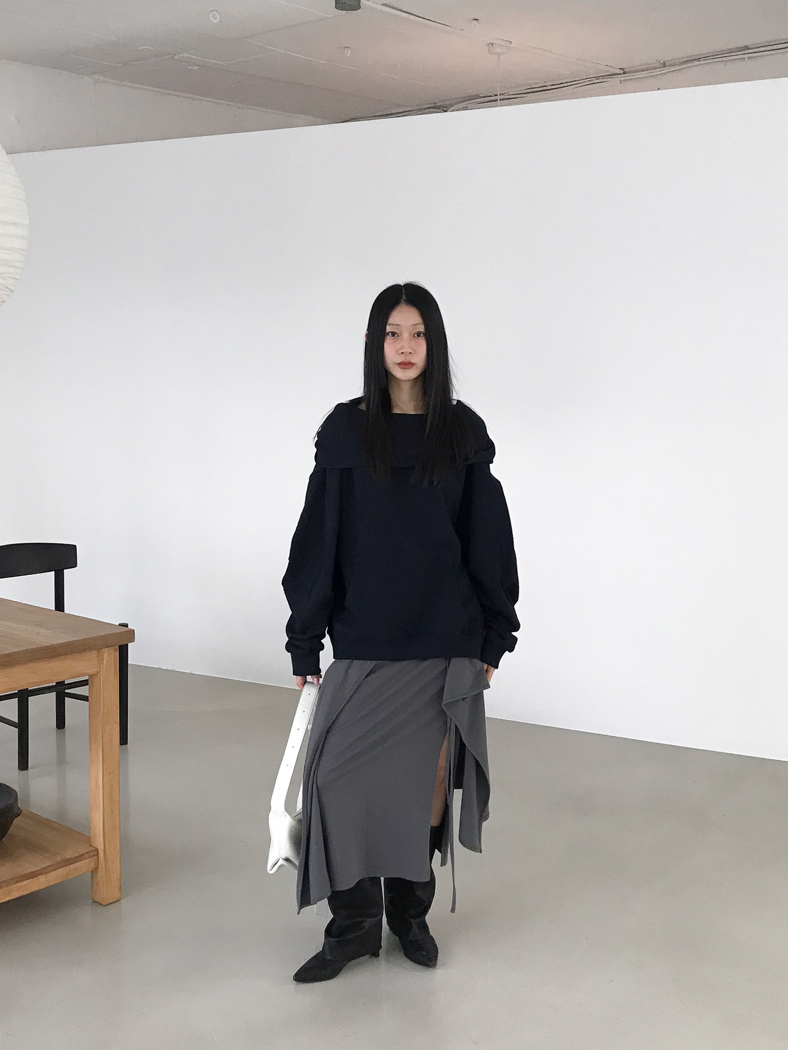 FOLDED WRAP SKIRT (2COLOR) 상세 이미지 12