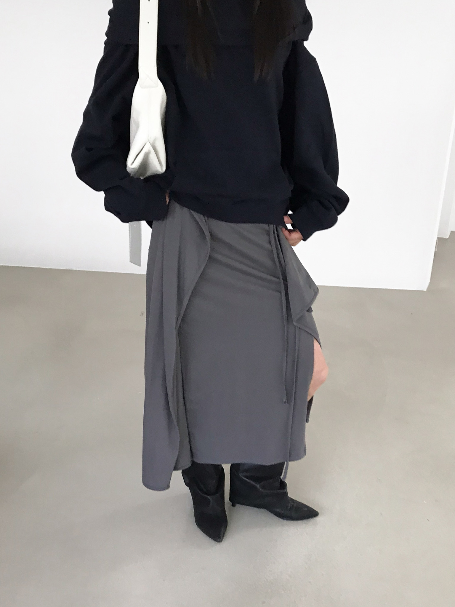 FOLDED WRAP SKIRT (2COLOR) 상세 이미지 9