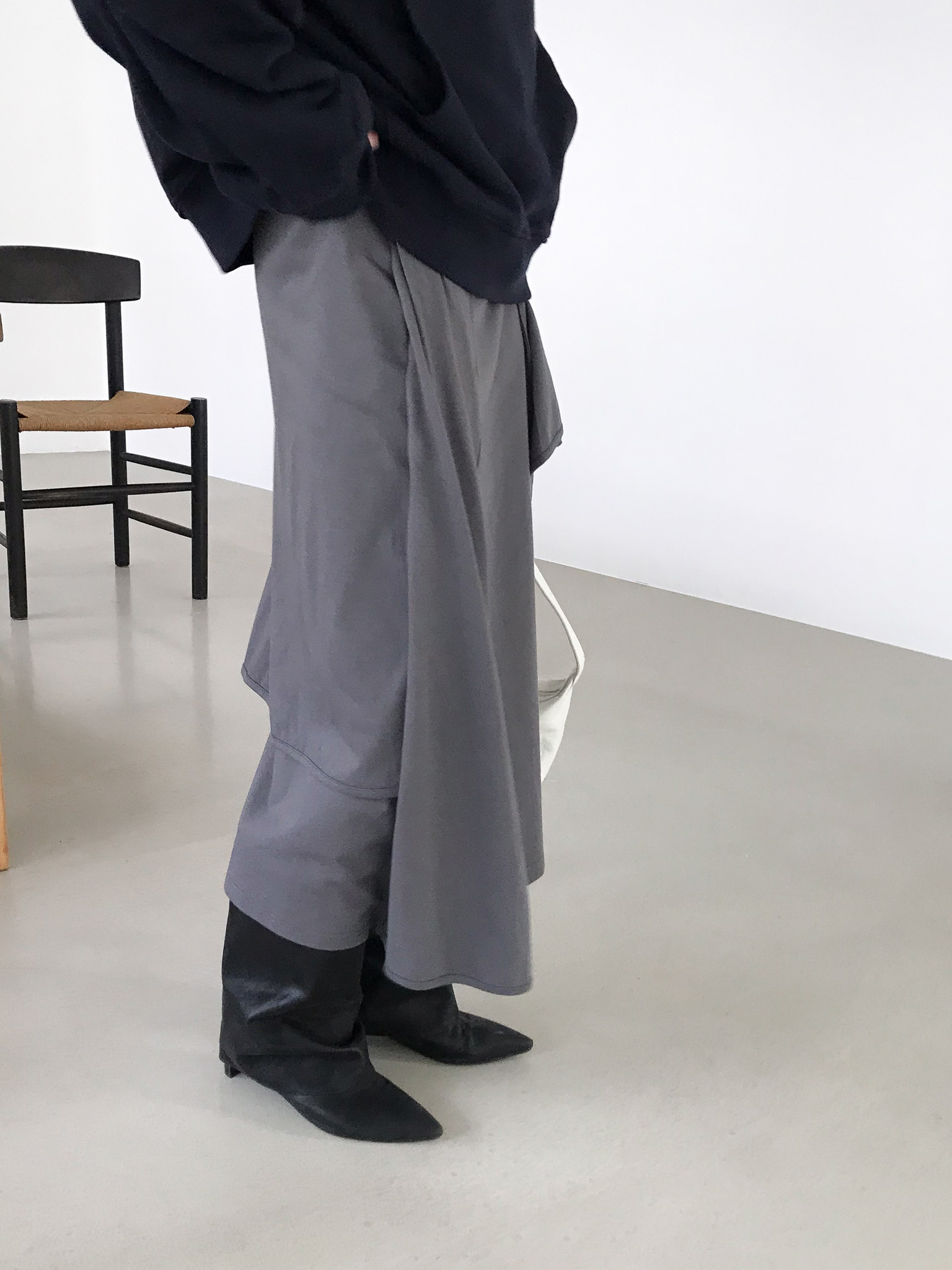 FOLDED WRAP SKIRT (2COLOR) 상세 이미지 2