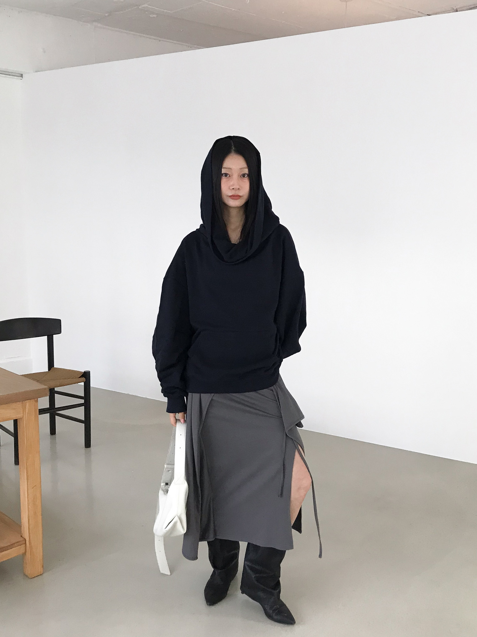 FOLDED WRAP SKIRT (2COLOR) 상세 이미지 3