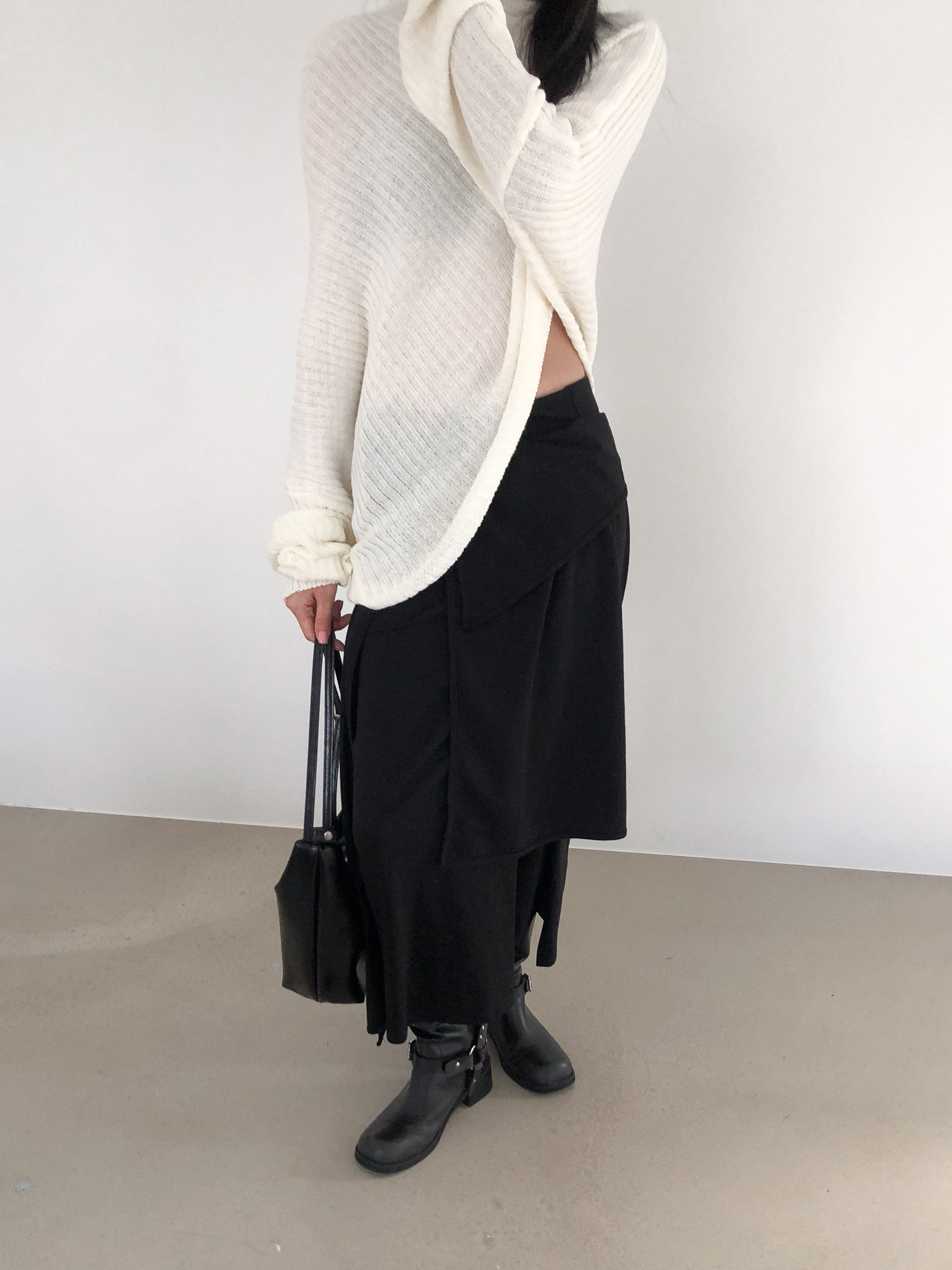 FOLDED WRAP SKIRT (2COLOR) 상세 이미지 23