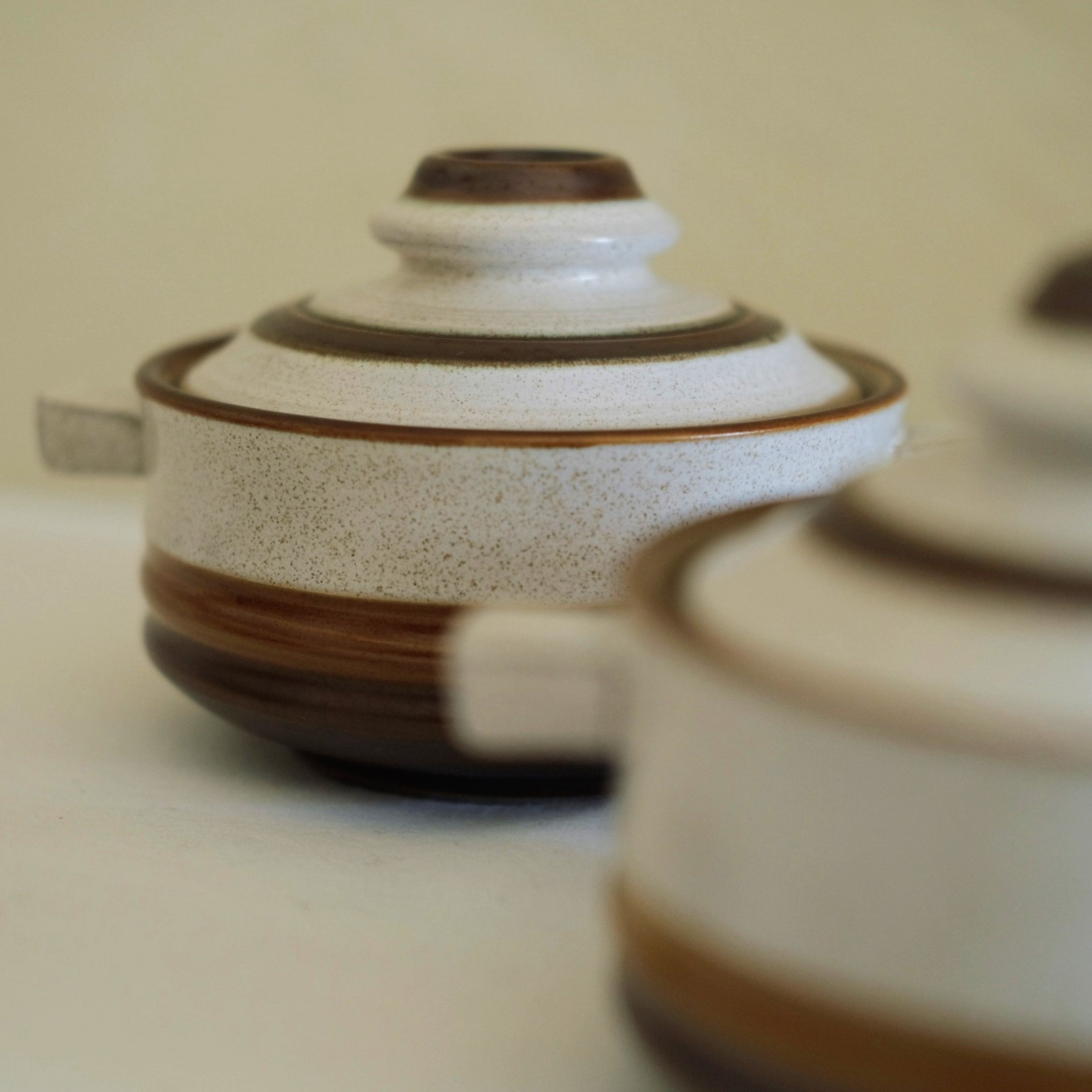 1970s England Denby Vintage Potter's Wheel Rust Red Bowl