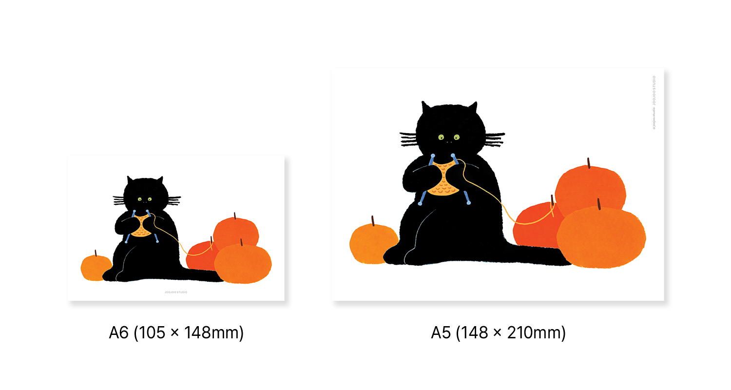 ウーリーキャットカード(A5/A6) - はがき・メッセージカード - 紙