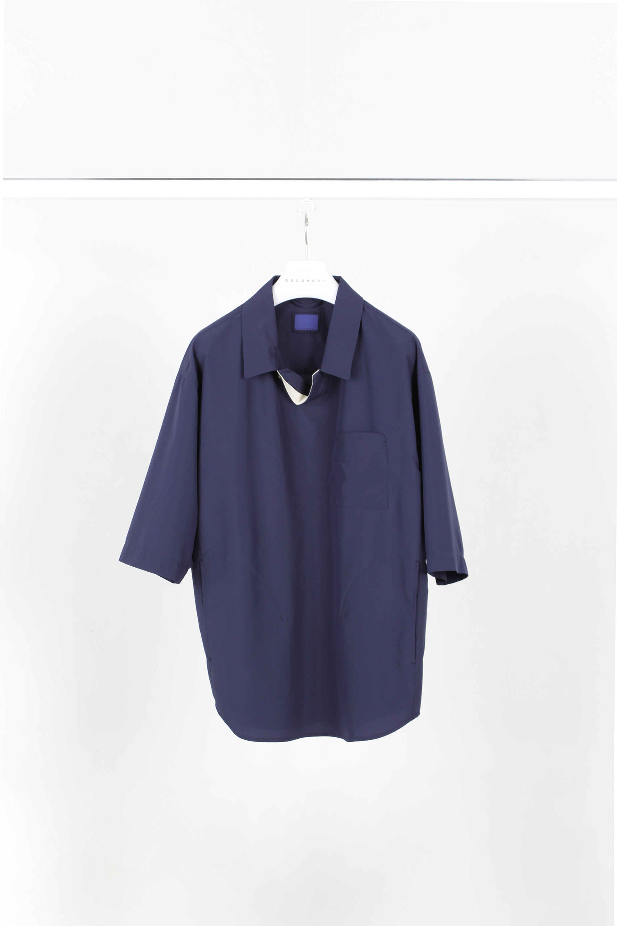 WATER REPELLENT POLO SHIRT_NAVY