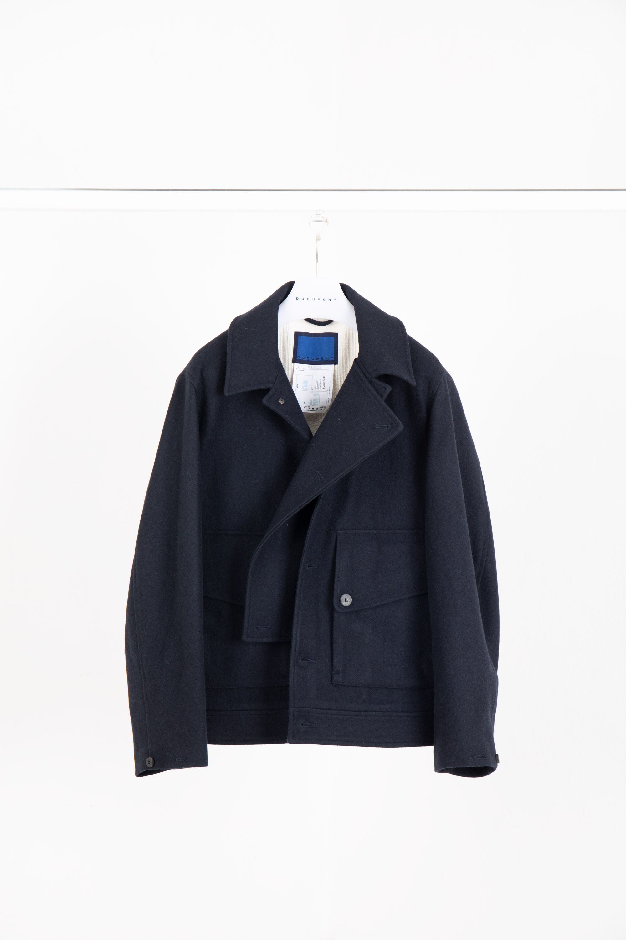 WOOL MELTON BIG POCKET JACKET(DETACHABLE)