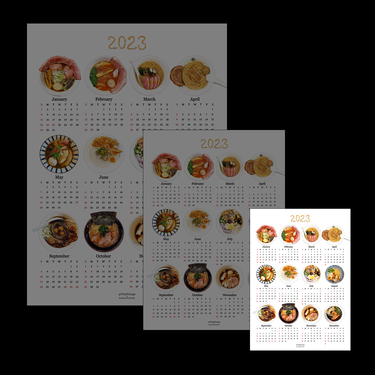 RAMEN Canvas Calendar A3