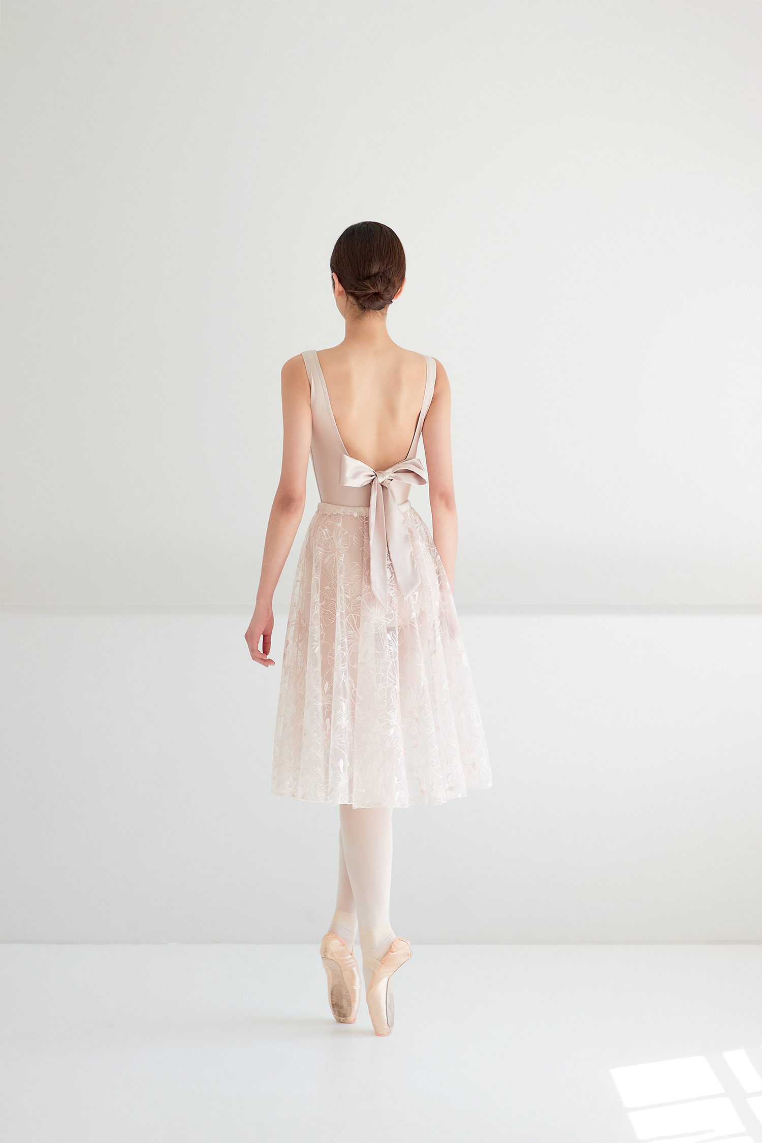 백 리본 레오타드_Golden beige 4