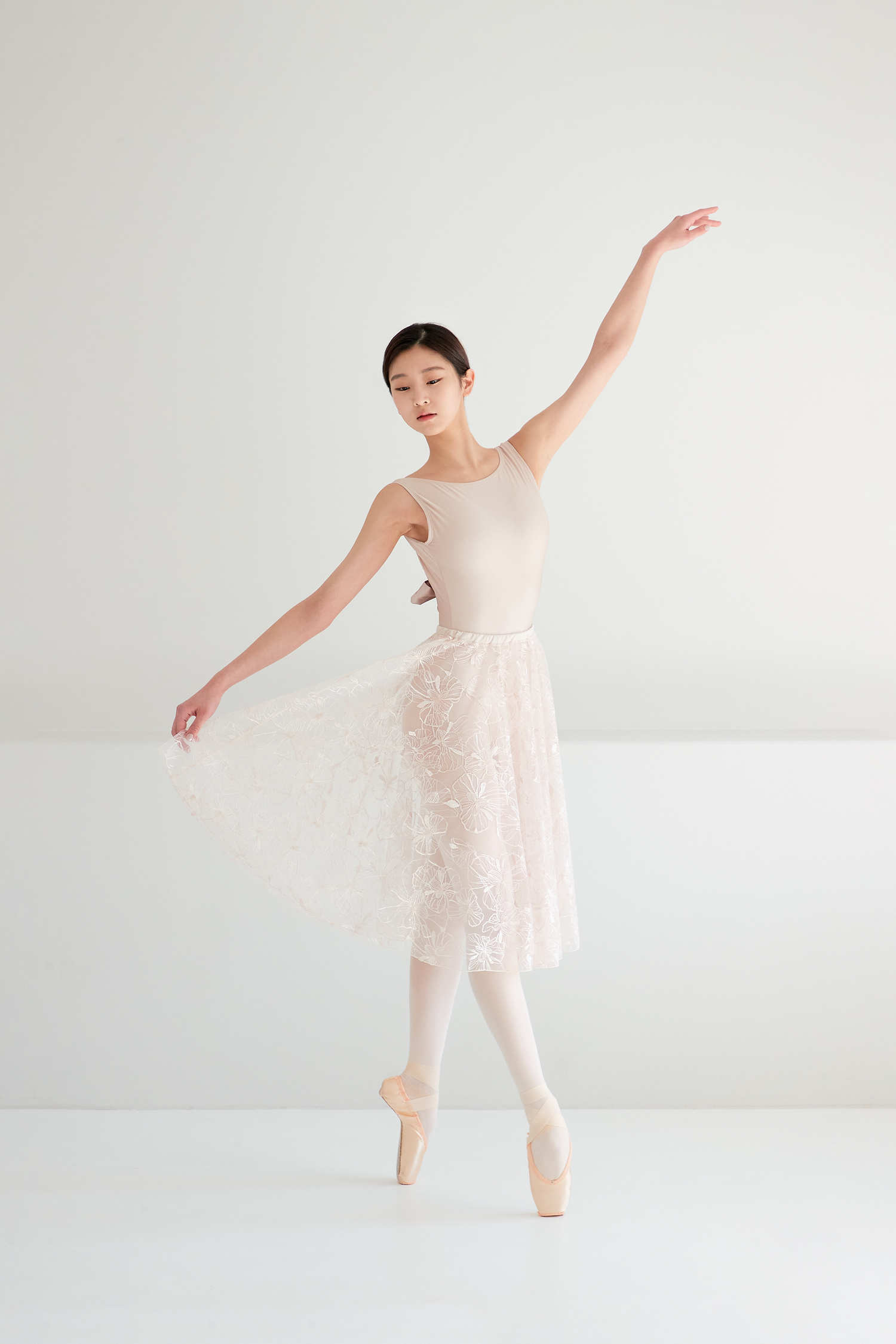 백 리본 레오타드_Golden beige 3