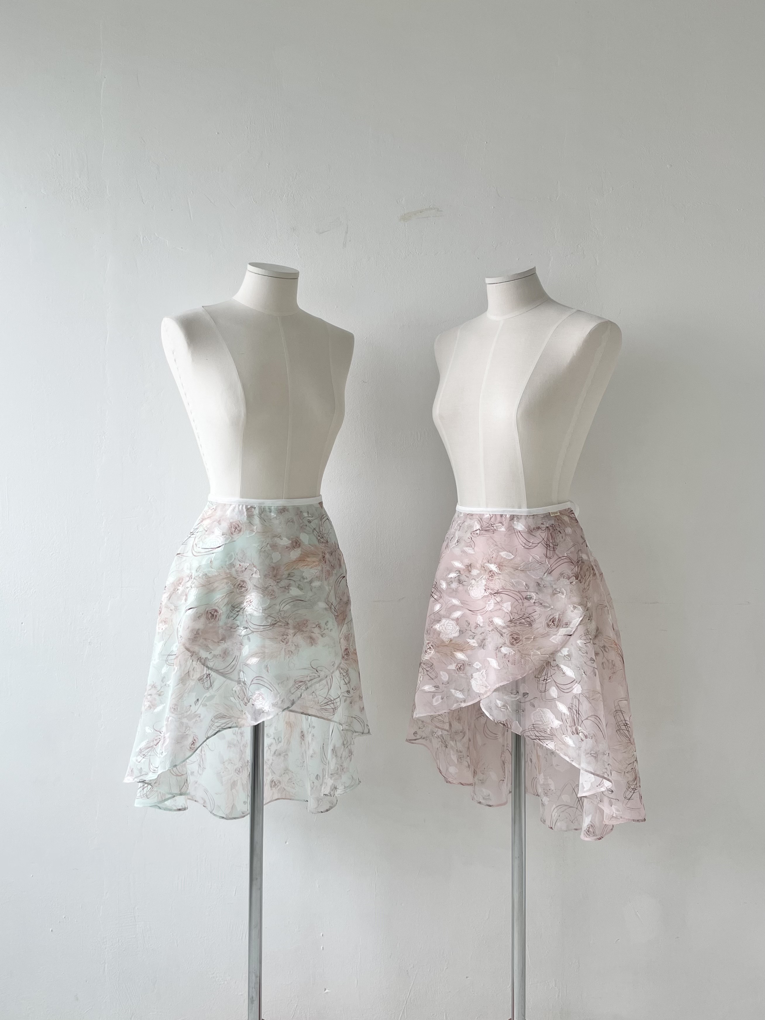 미스티 가든 미디 스커트_Pale mint 5