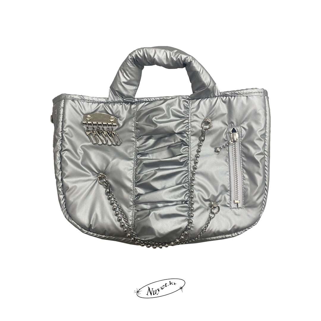 Padded silver bag