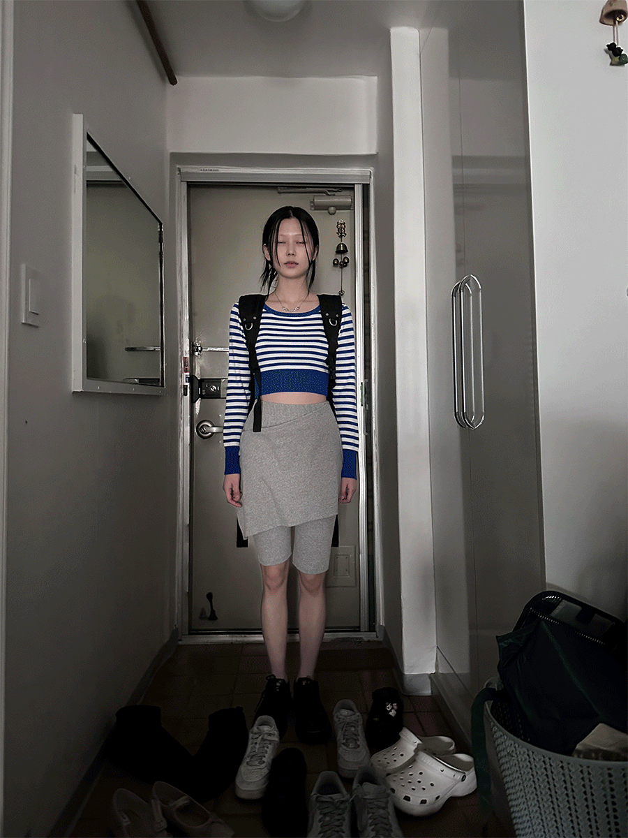 Stripe Cropped Knit
