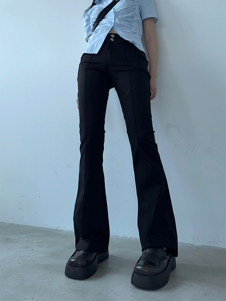 Low span cotton pants