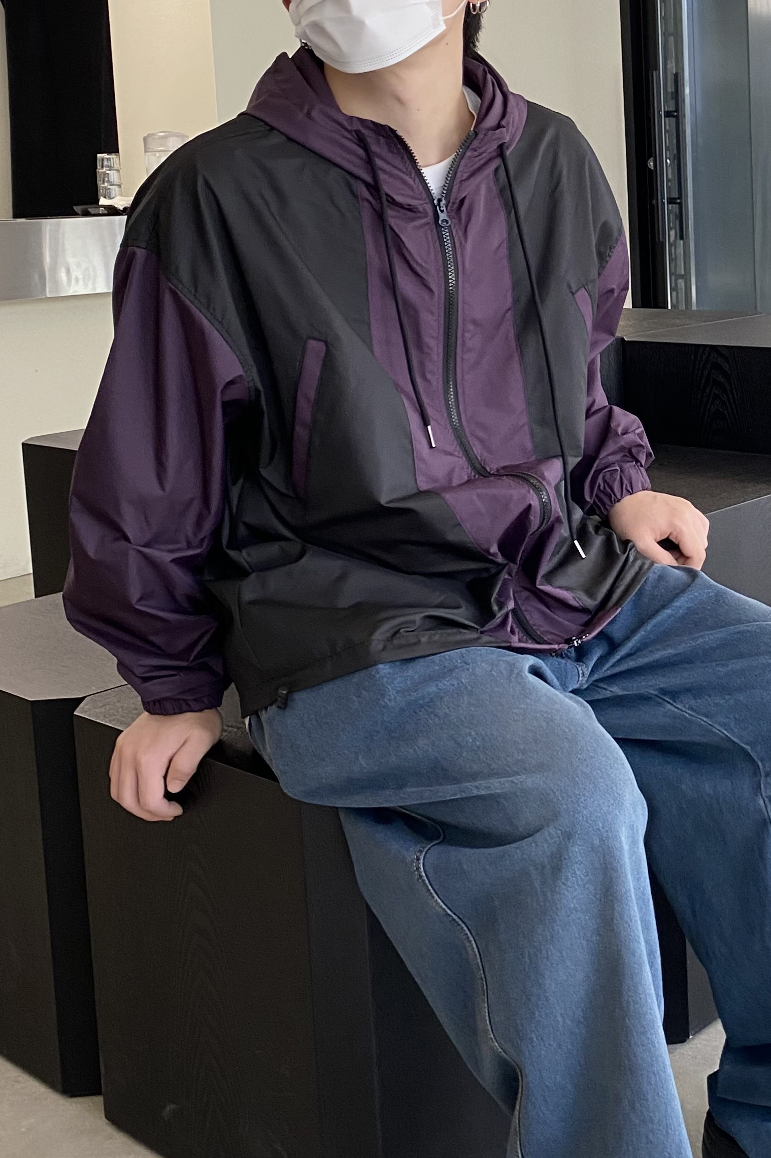 Match color Windbreaker (3Color)