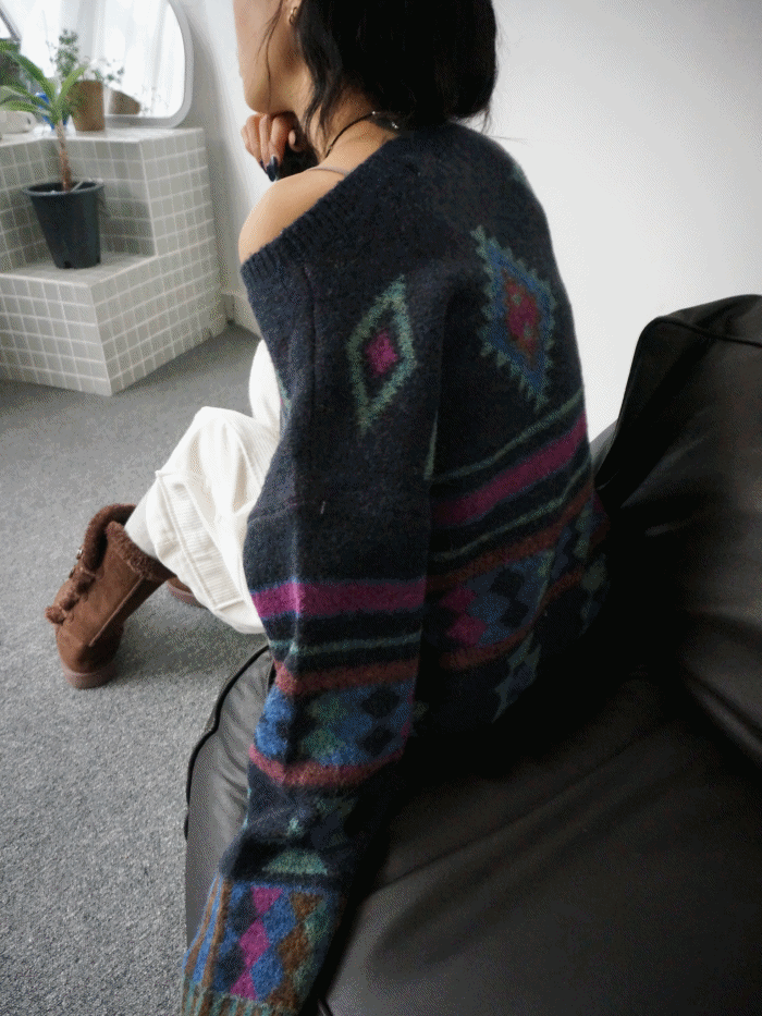 navajo pattern knit