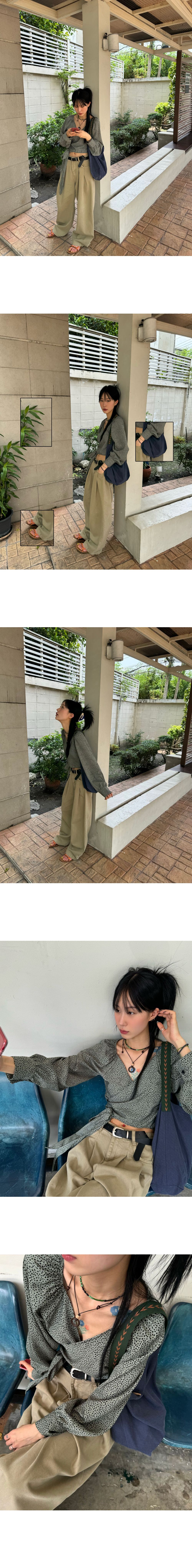 pintuck belt pants 상세 이미지 5