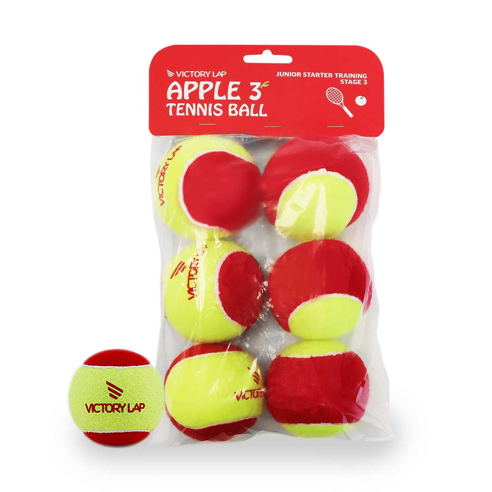 빅토리랩 RED APPLE JUNIOR TENNIS BALL 레드 주니어 연습공 [6ball]
