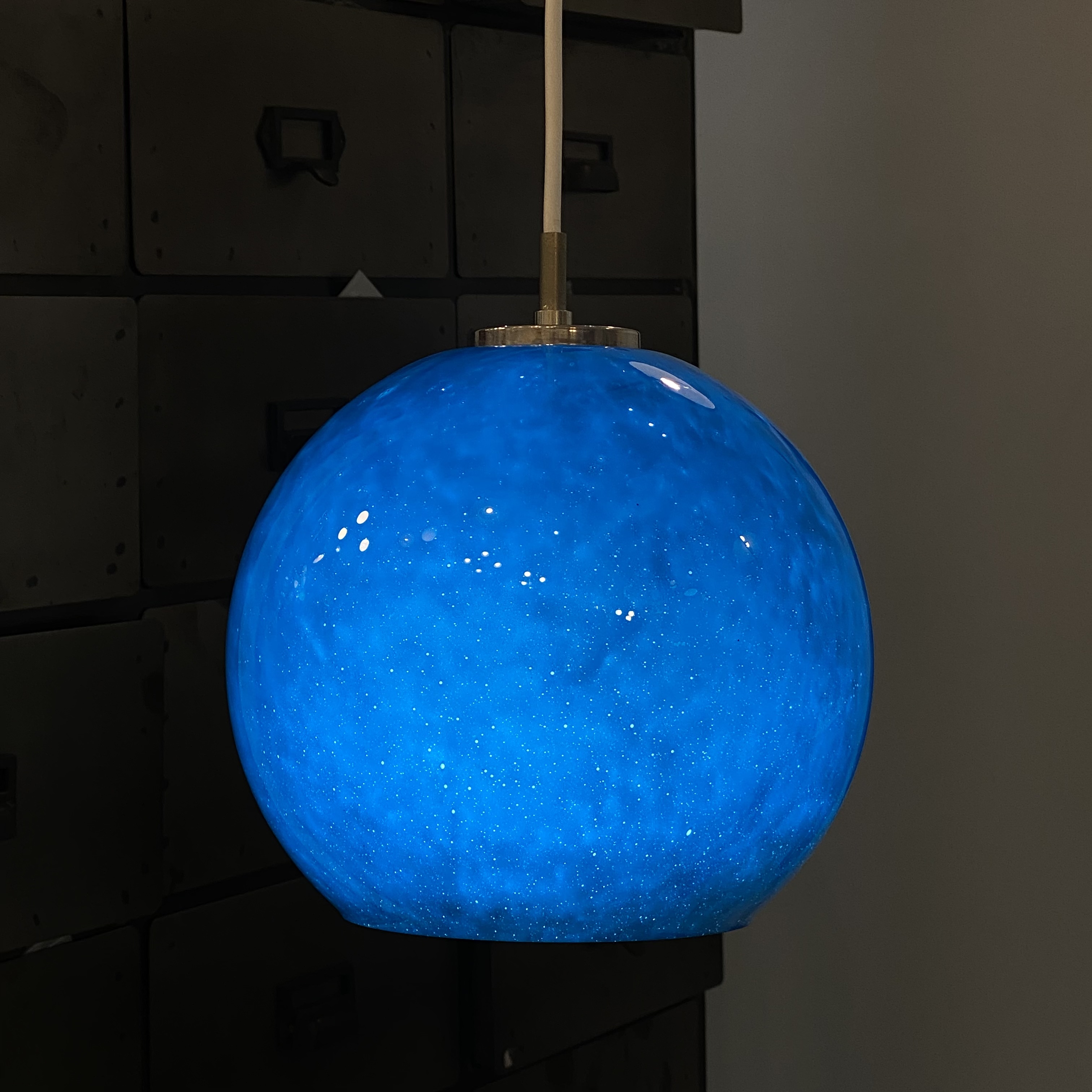 Rare vintage) Galaxy Blue pendant lamp produced by the highquality