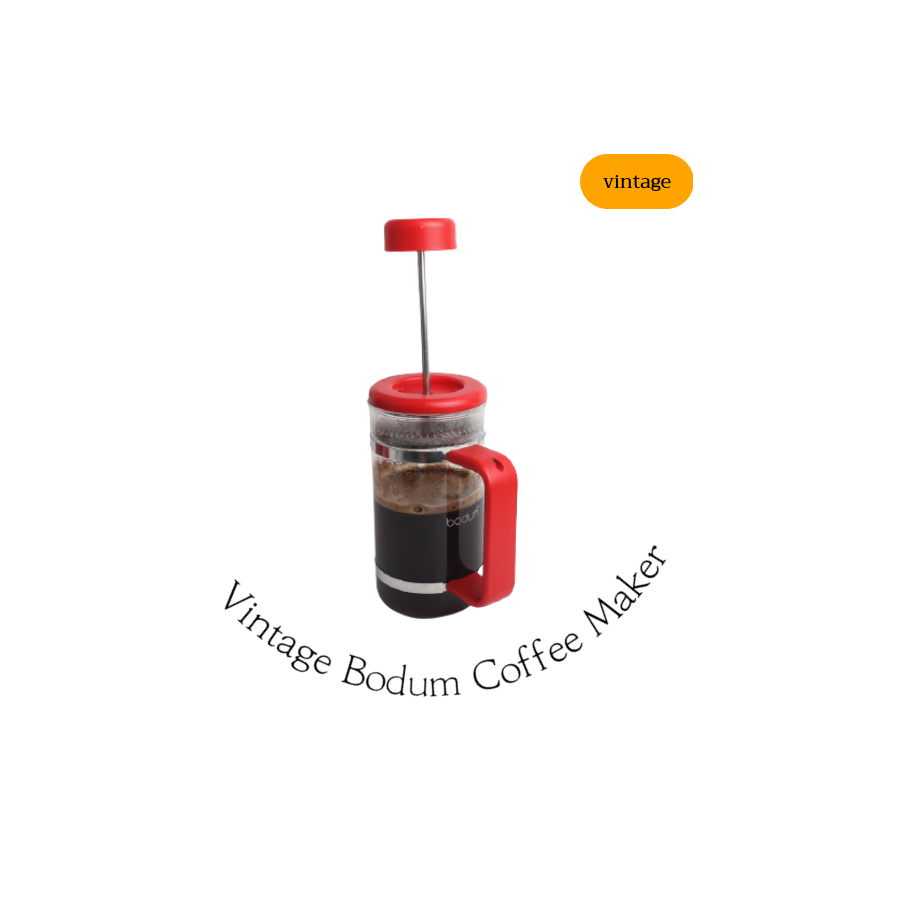 Vintage ) Bodum Coffee Maker