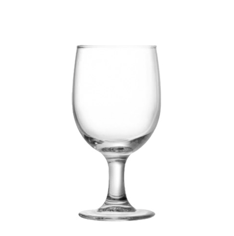 Clear goblet glass