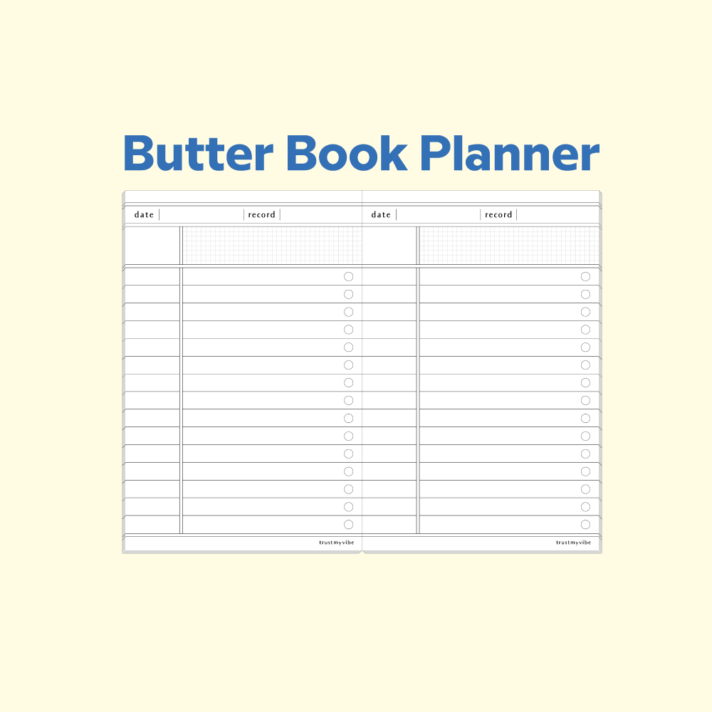 Butter book planner