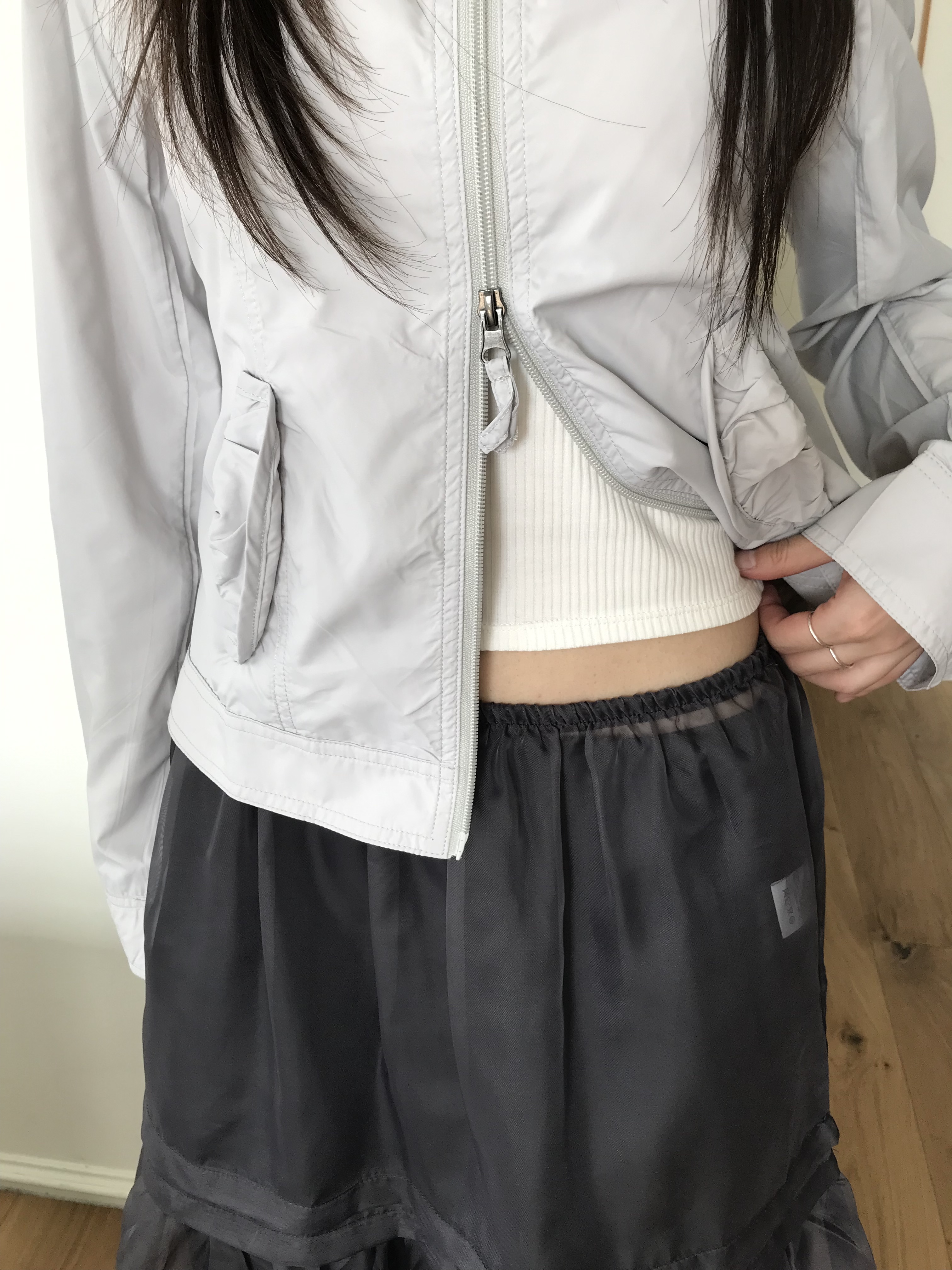 feather windbreaker - sky blue 상세 이미지 12