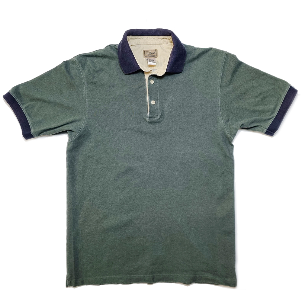 LL BEAN 엘엘빈 카키 반팔 폴로 PK 셔츠