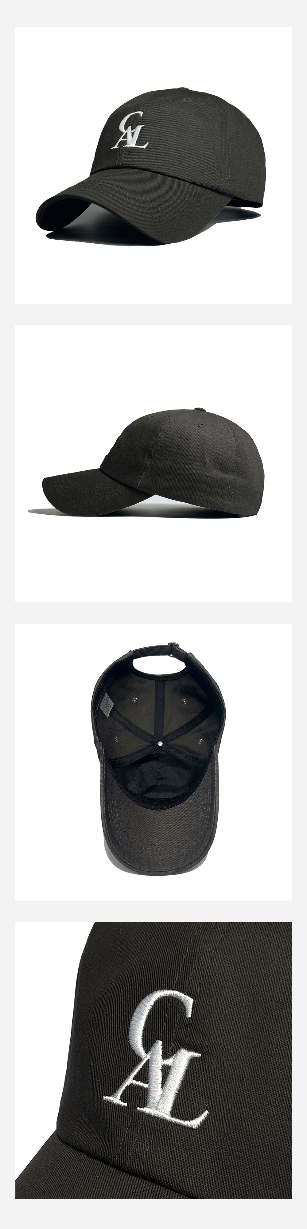 MUSINSA | CASE A LOT Signature logo ball cap - charcoal