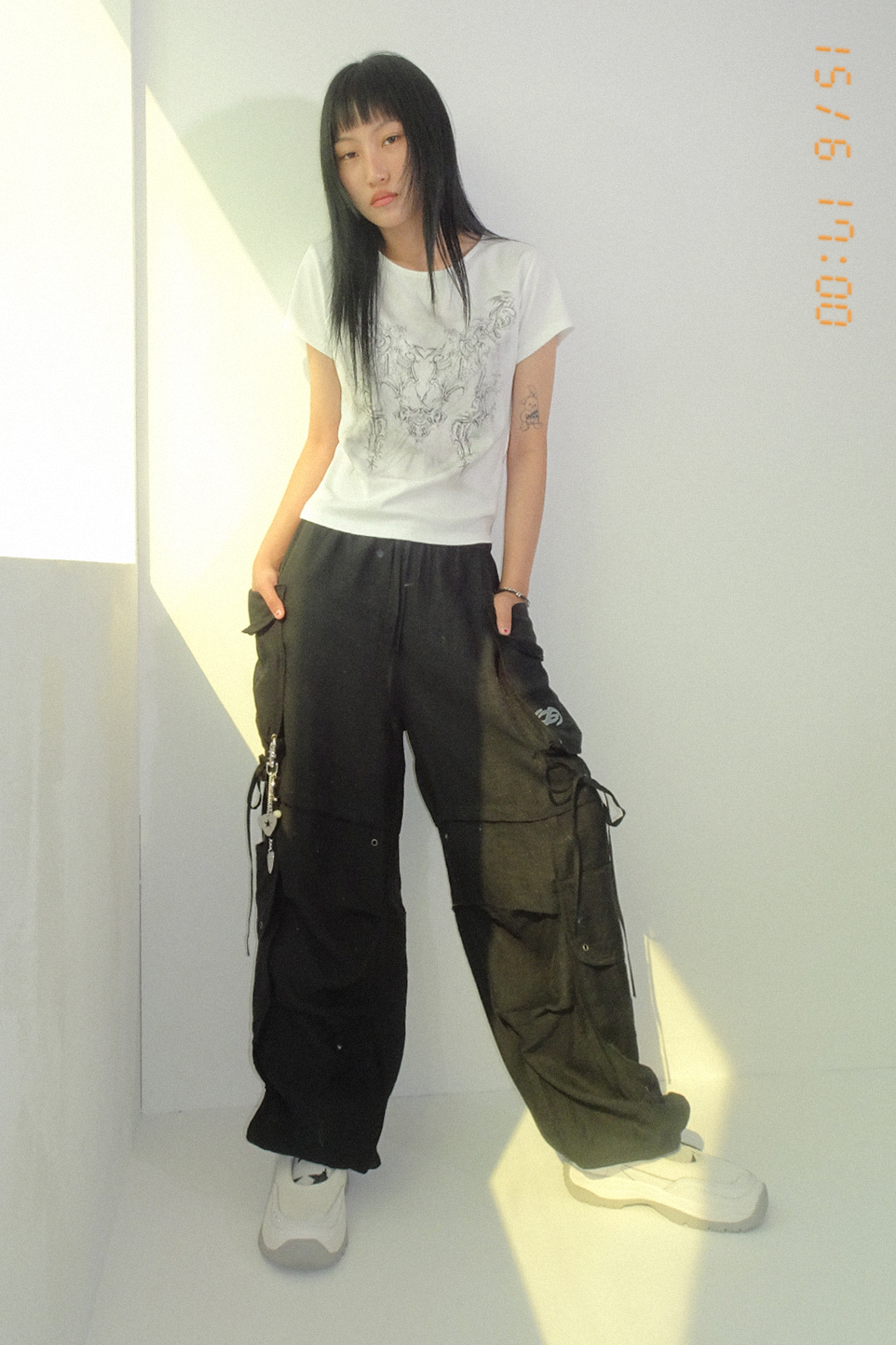 ★送料・関税込★hugyourskin★Linen cargo pants★ MUSINSA | HUG YOUR SKIN linen cargo pants (black)