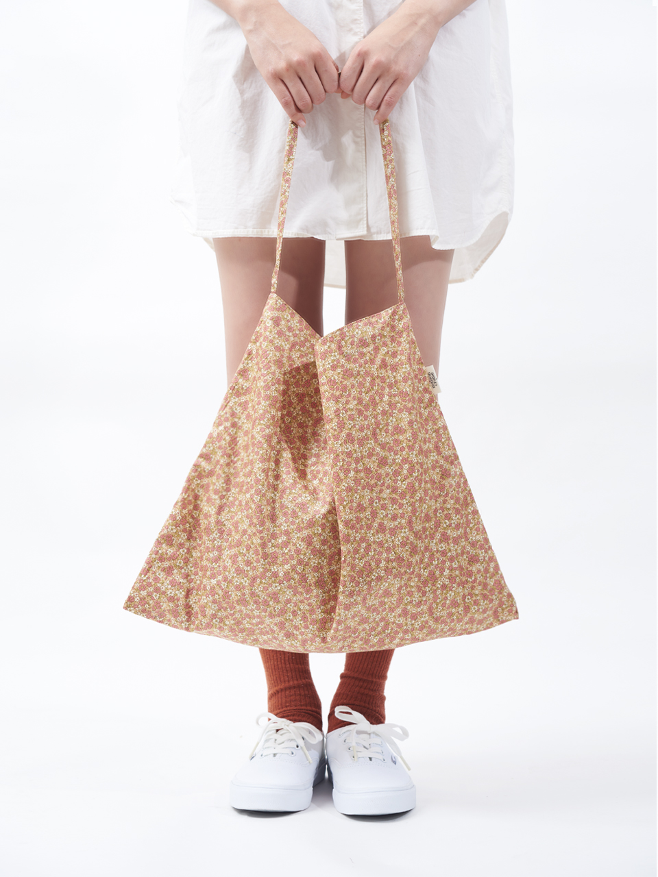 maison creme☆Floral eco bag Floral eco bag _ black