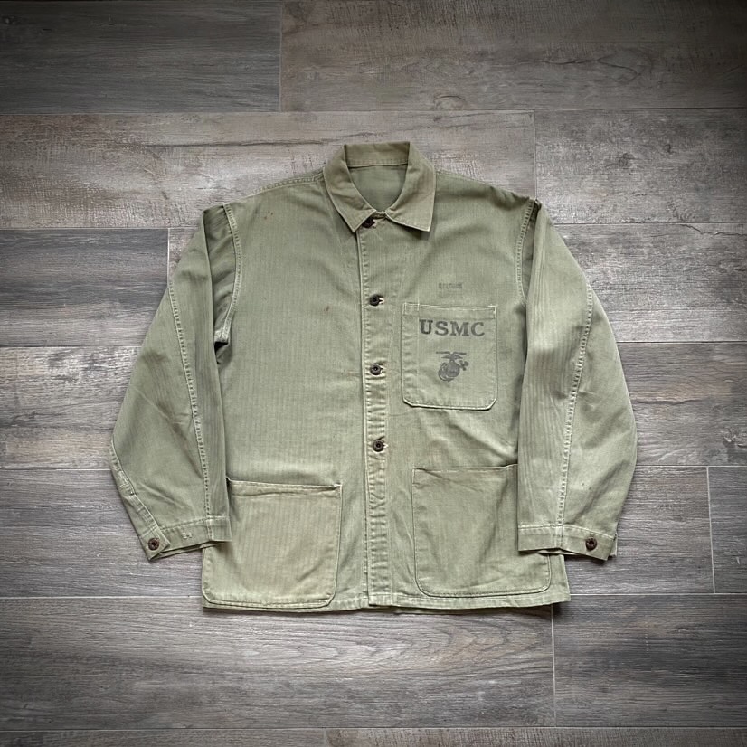 WW2 1940s USMC p41 HBT jacket