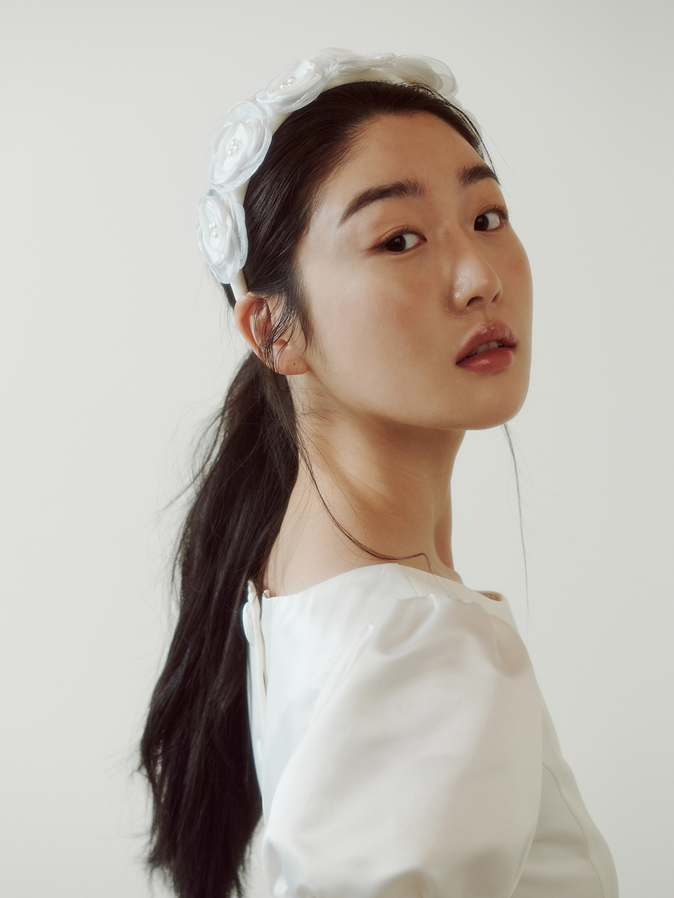ウェディングアクセサリー GANISONG Bridal Sharon Hairband Tiara Ivory Bridal Sharon Hairband Tiara_ivory