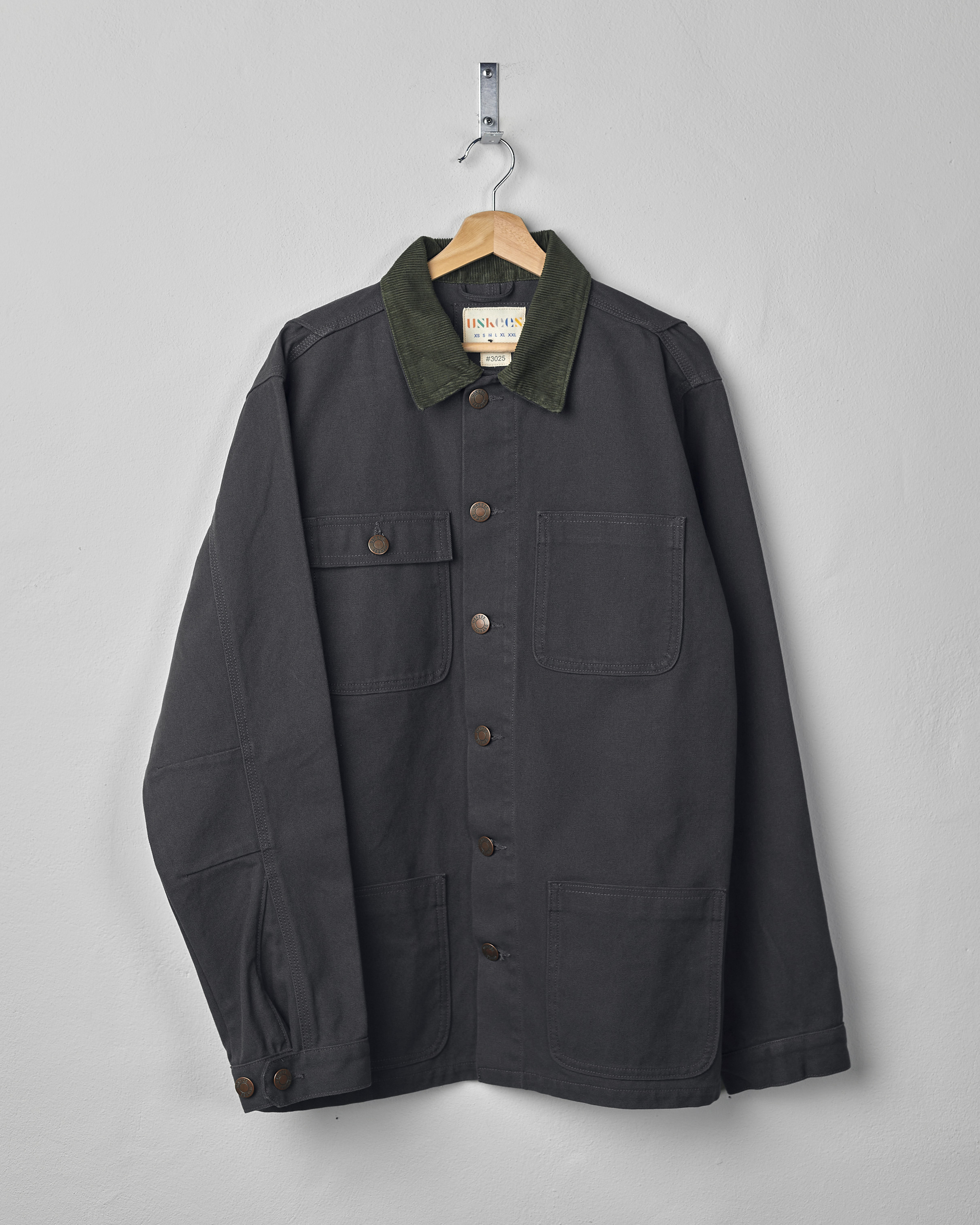 3025 canvas chore jacket (charcoal)