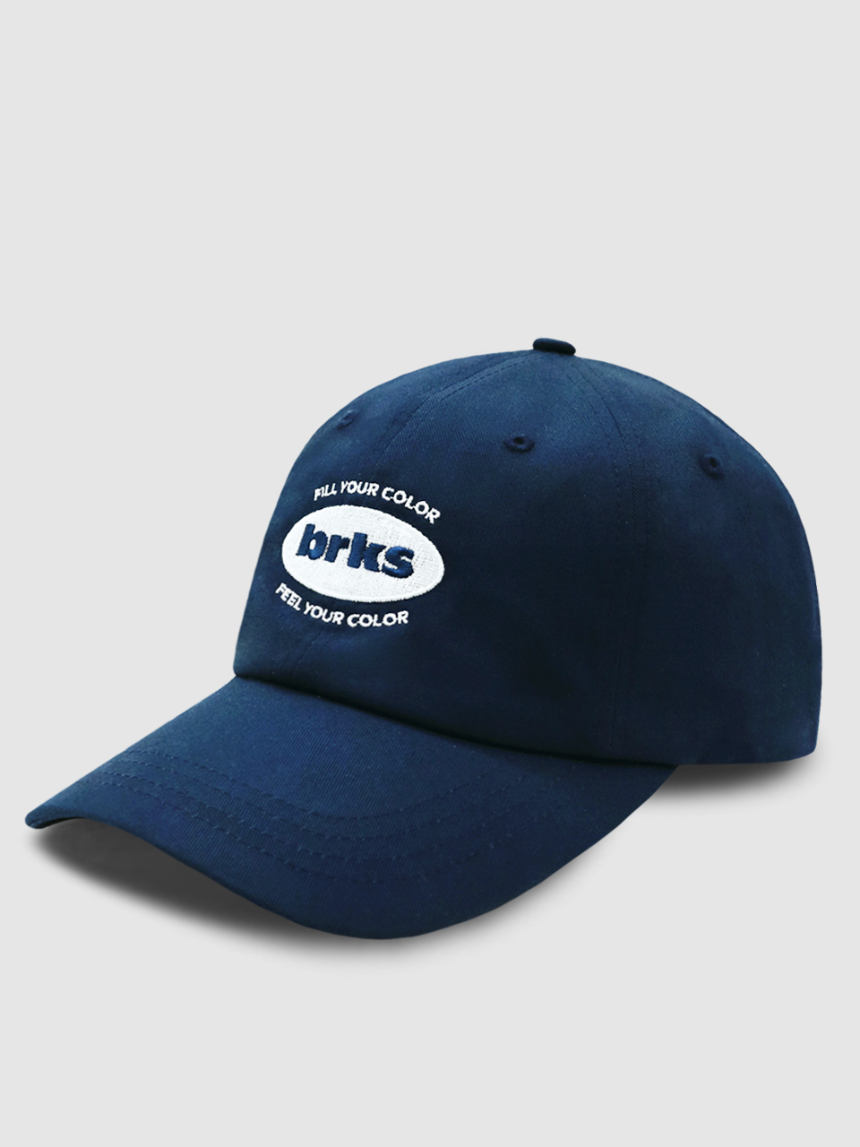 브릭브릭스 Navy 캡모자 깊은 남자 여자 뉴로고 얼굴작아보이는 네이비  레터링 볼캡 상세 이미지 23