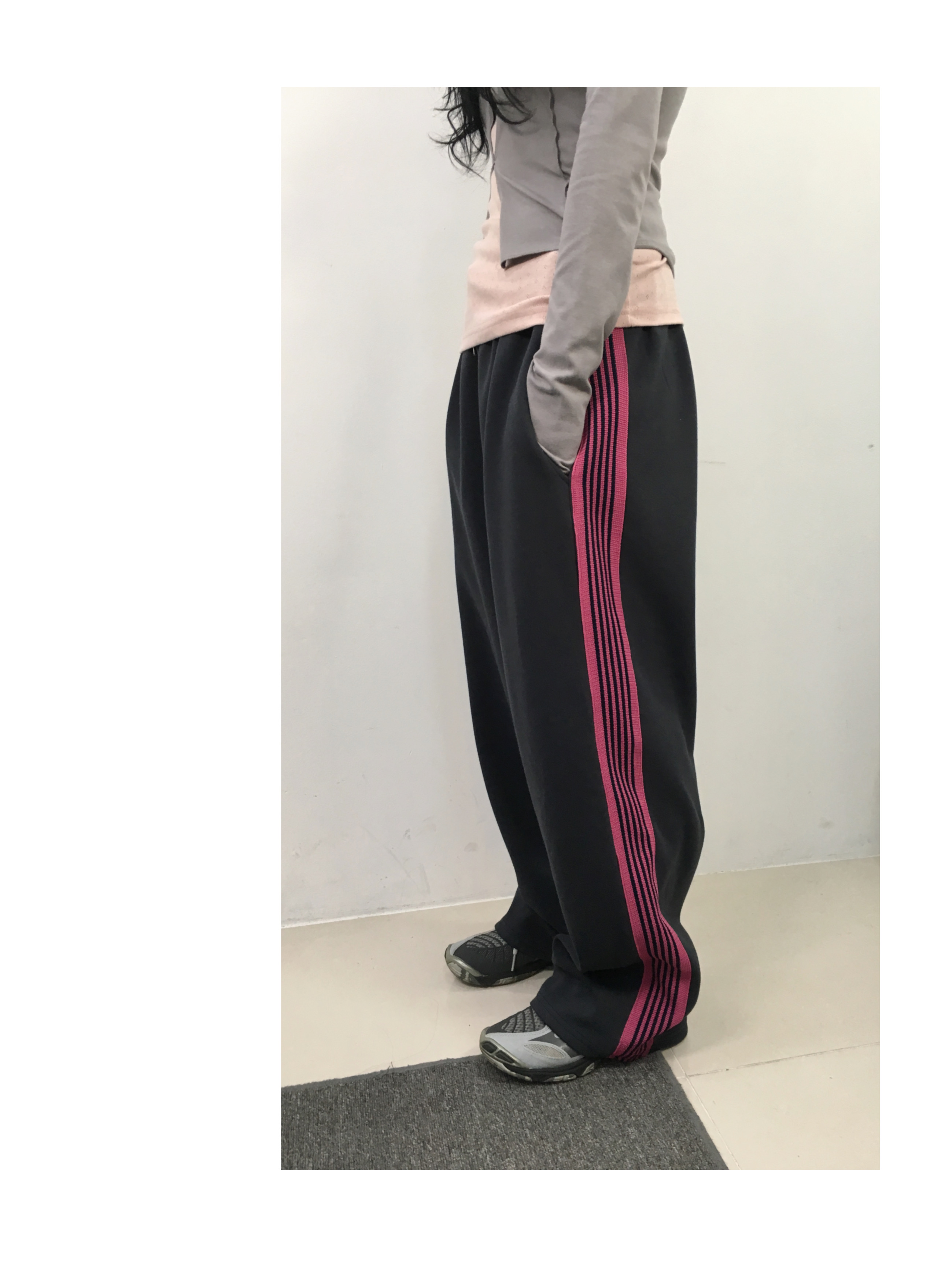 Two-tone line pants (2c)