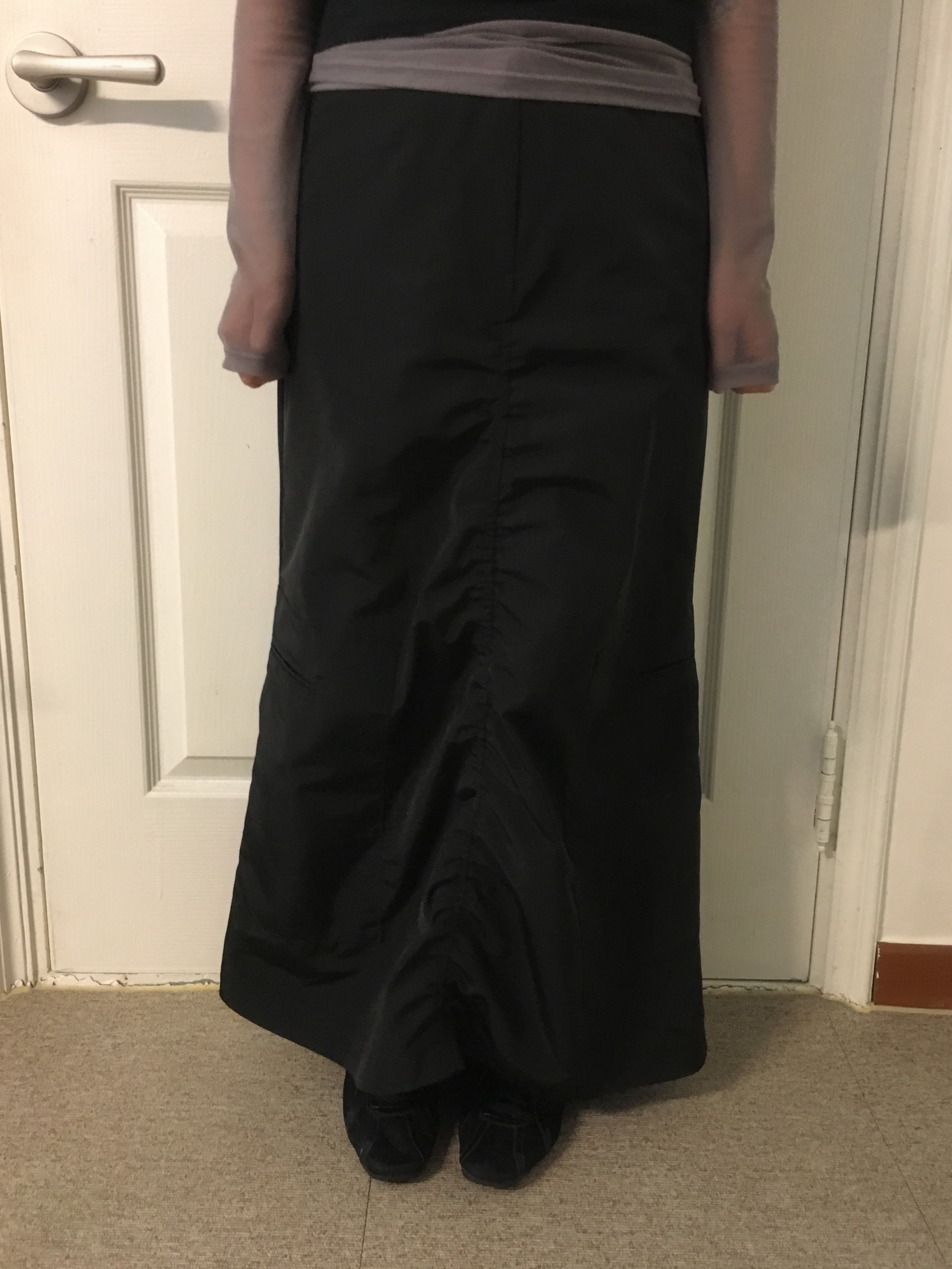 pocket long skirt (2c)