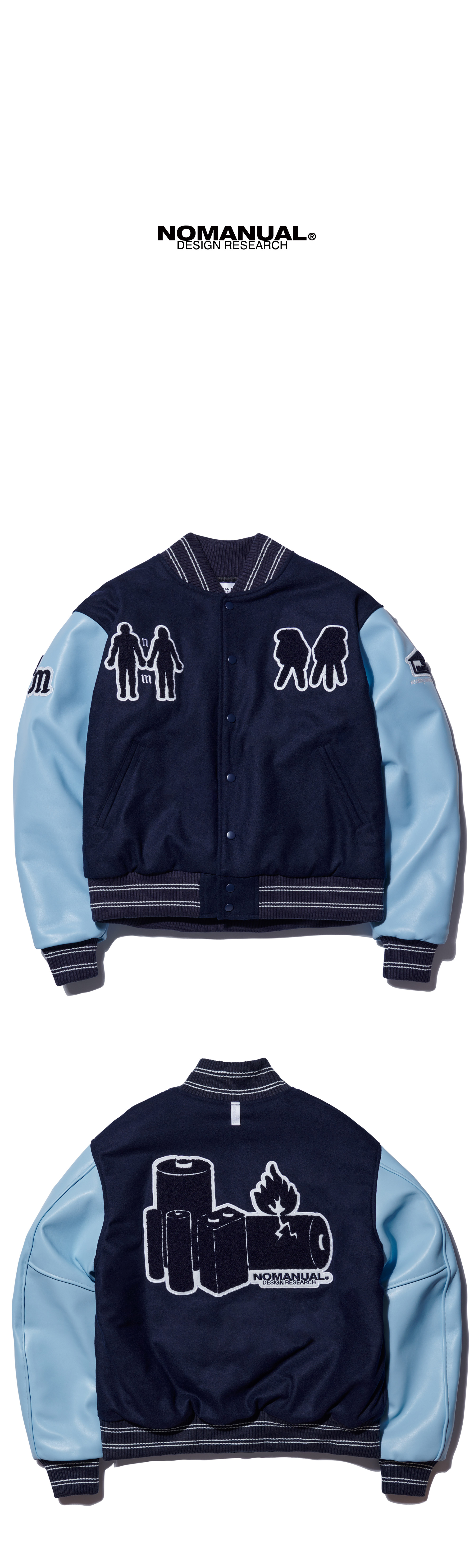 NOMANUAL W.S VARSITY JACKET 4FT1657 (NOMANUAL/スタジャン