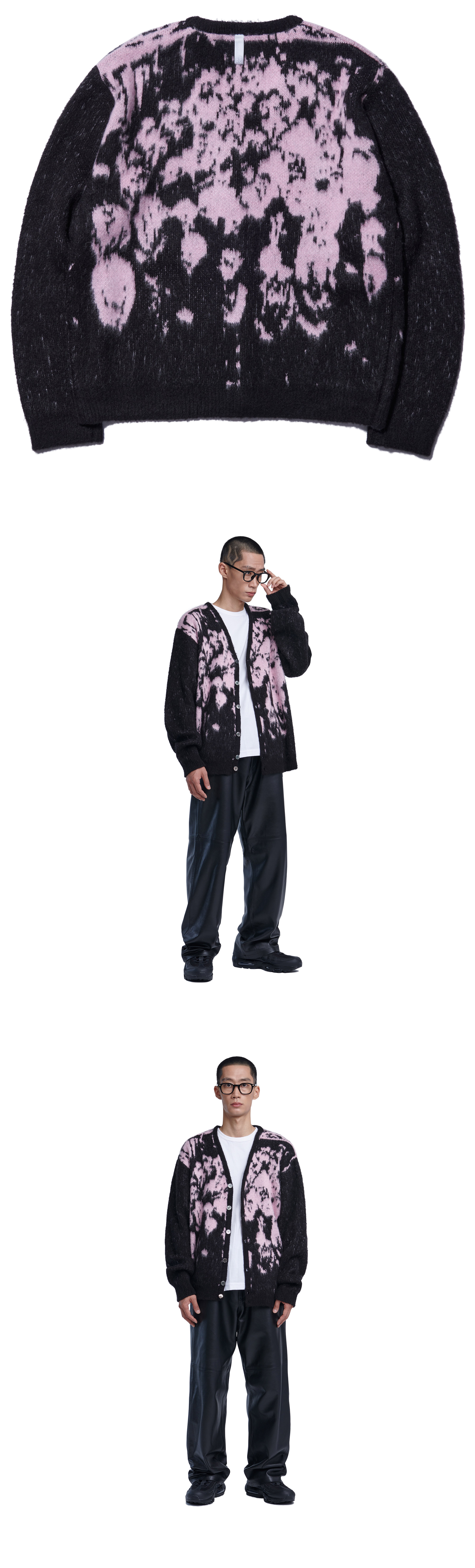PPS HAIRY CARDIGAN - PINK - nomanual