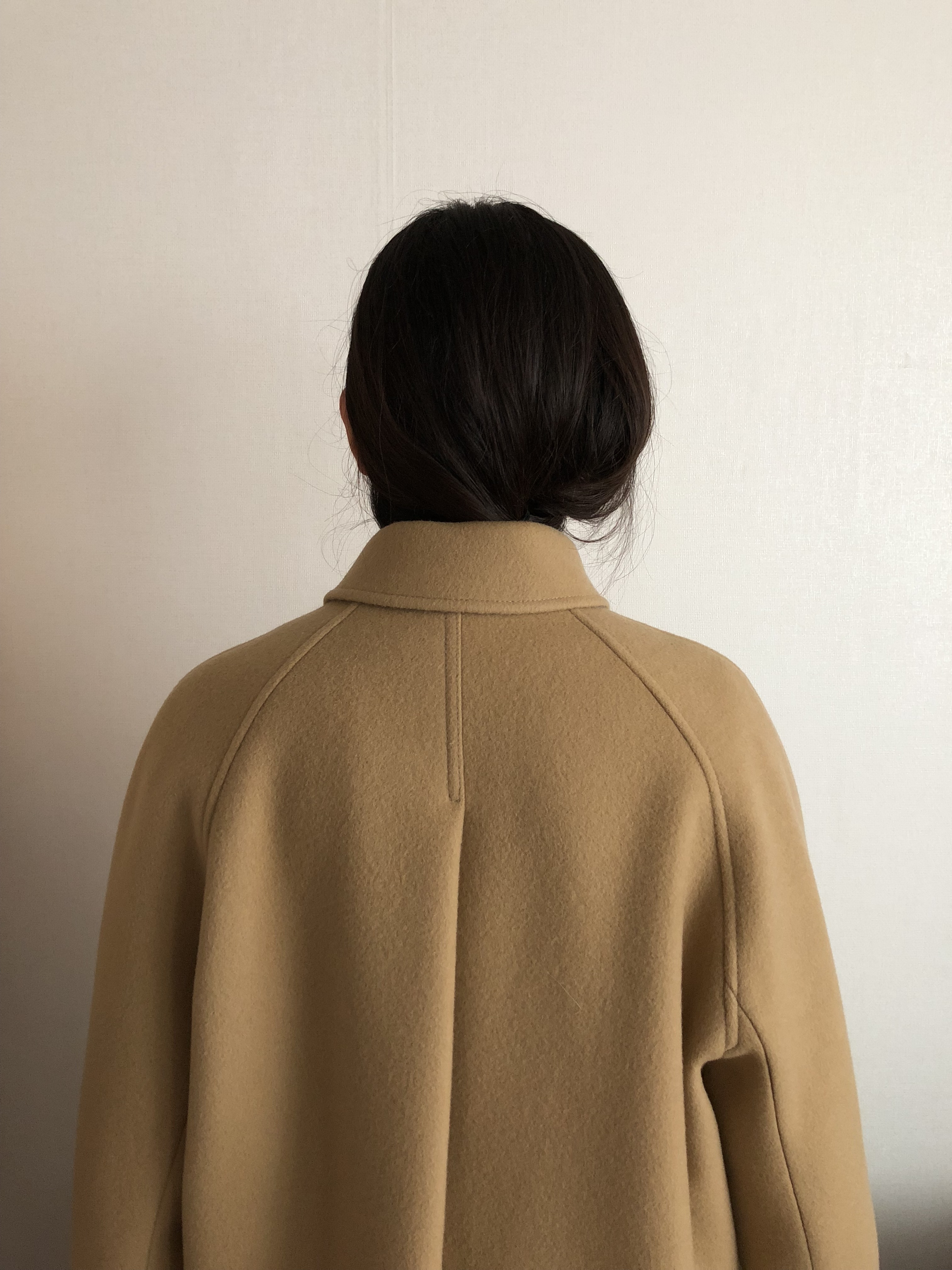 ce moment Wool Raglan Coat