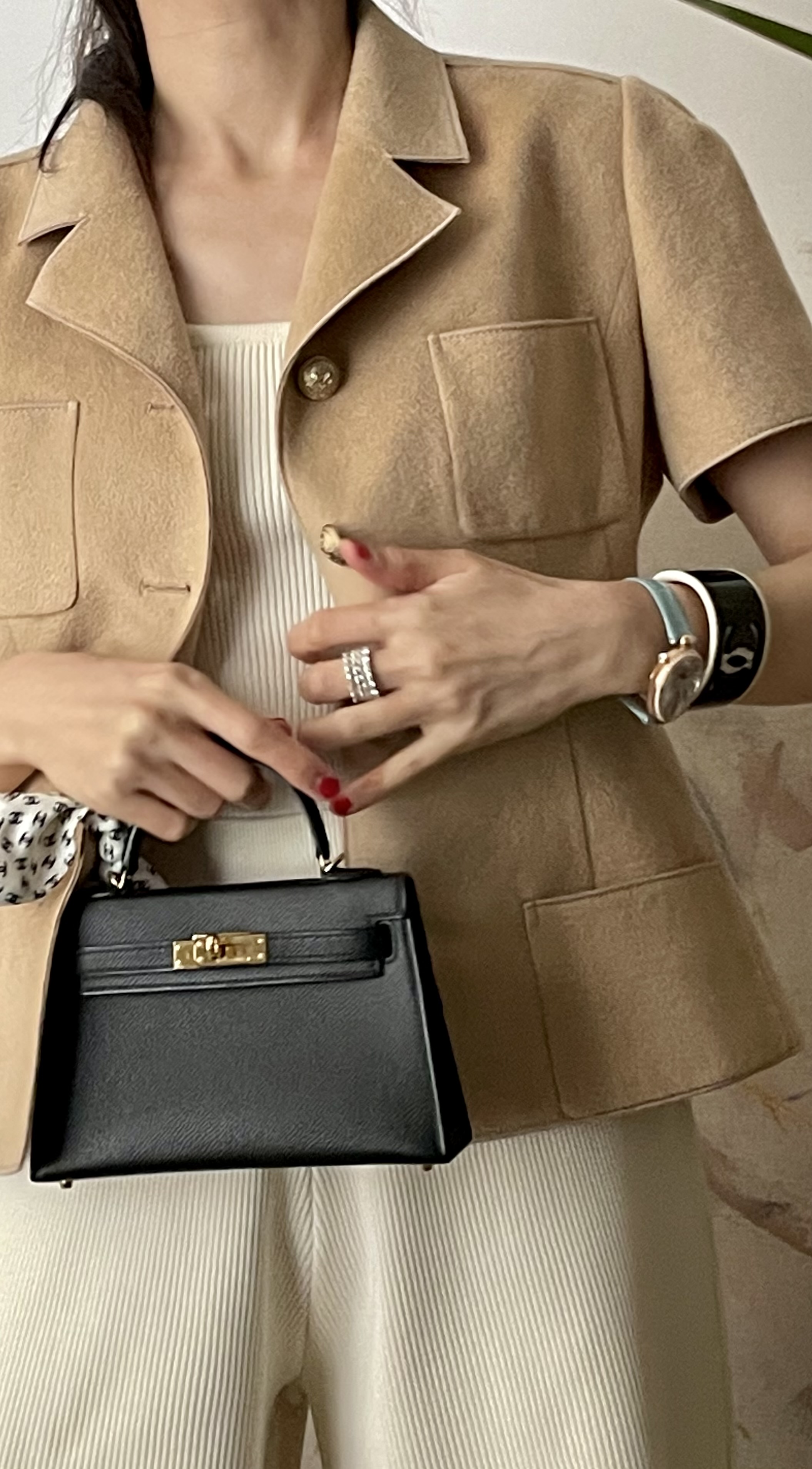 Léonie Cotton/Wool Jacket _ Fabric by TACCA. INC, Made in JAPAN [Warm