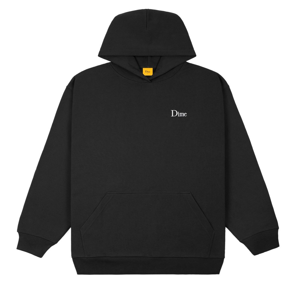 DIME CLASSIC SMALL LOGO HOODIE BLACK