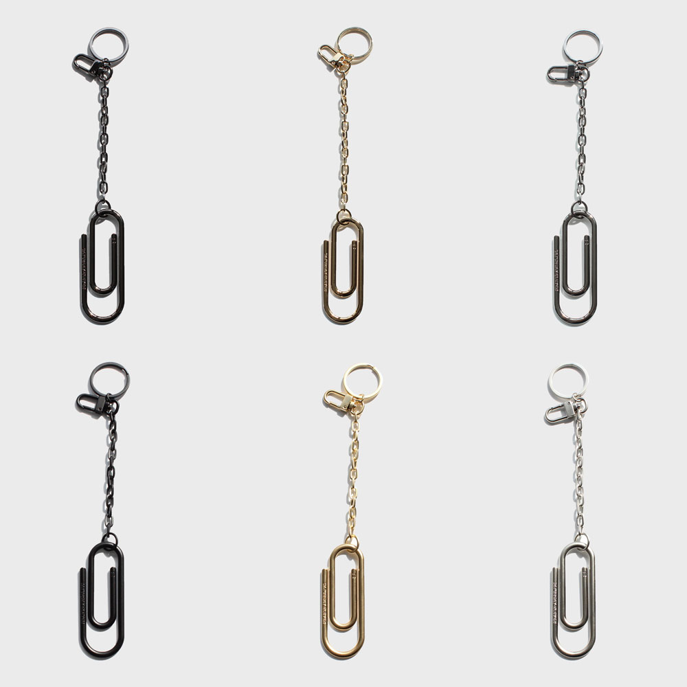 BIG PAPER CLIP KEYRING L