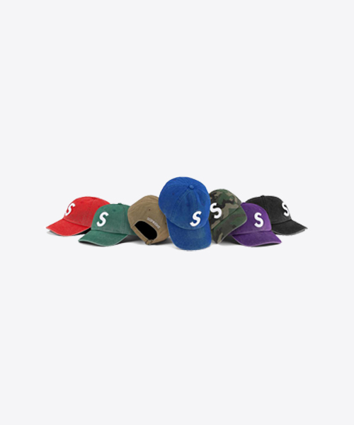 Supreme] Supreme Pigment Print S Logo 6-Panel Cap