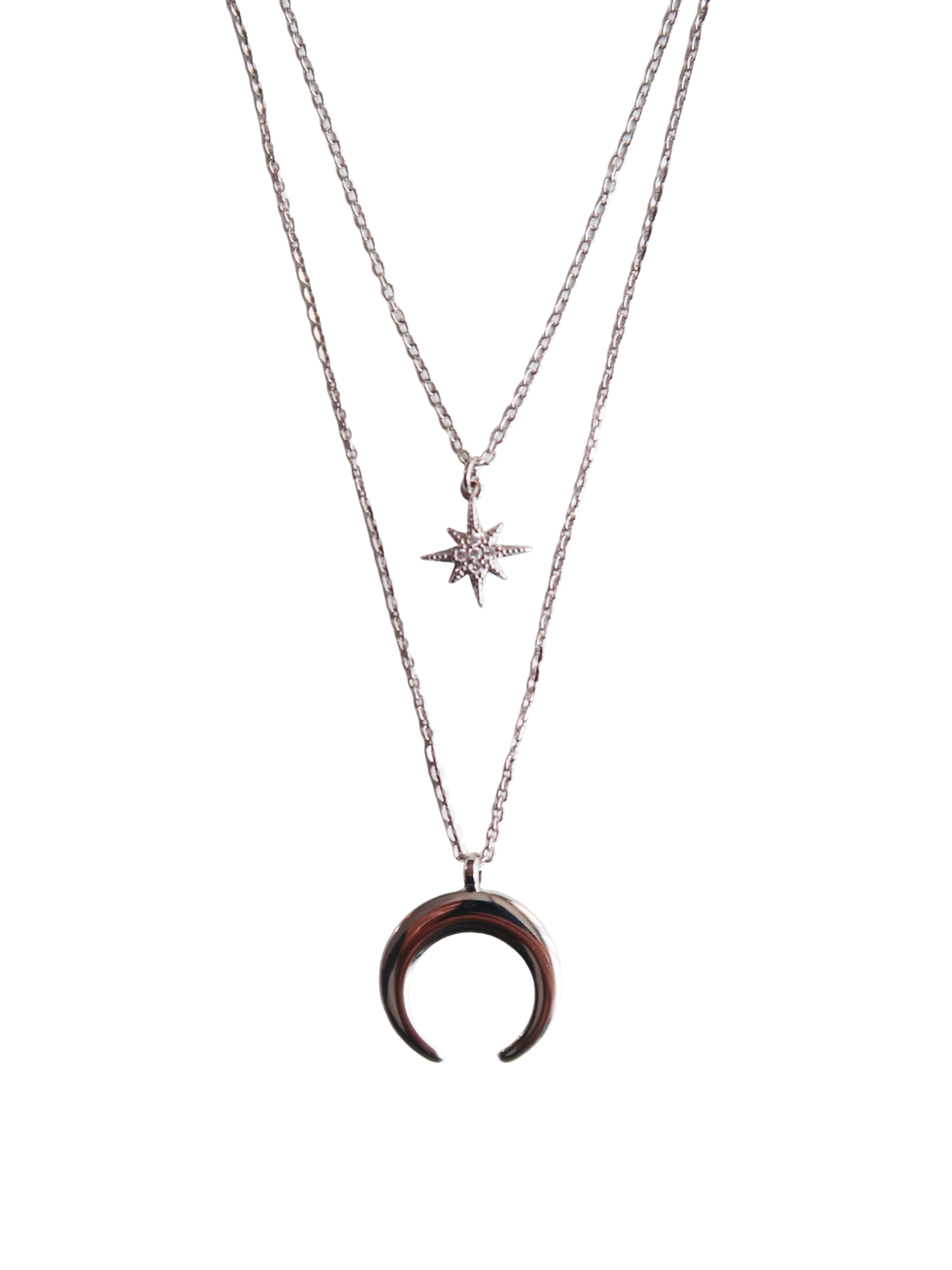 Moon Star Necklace Set 