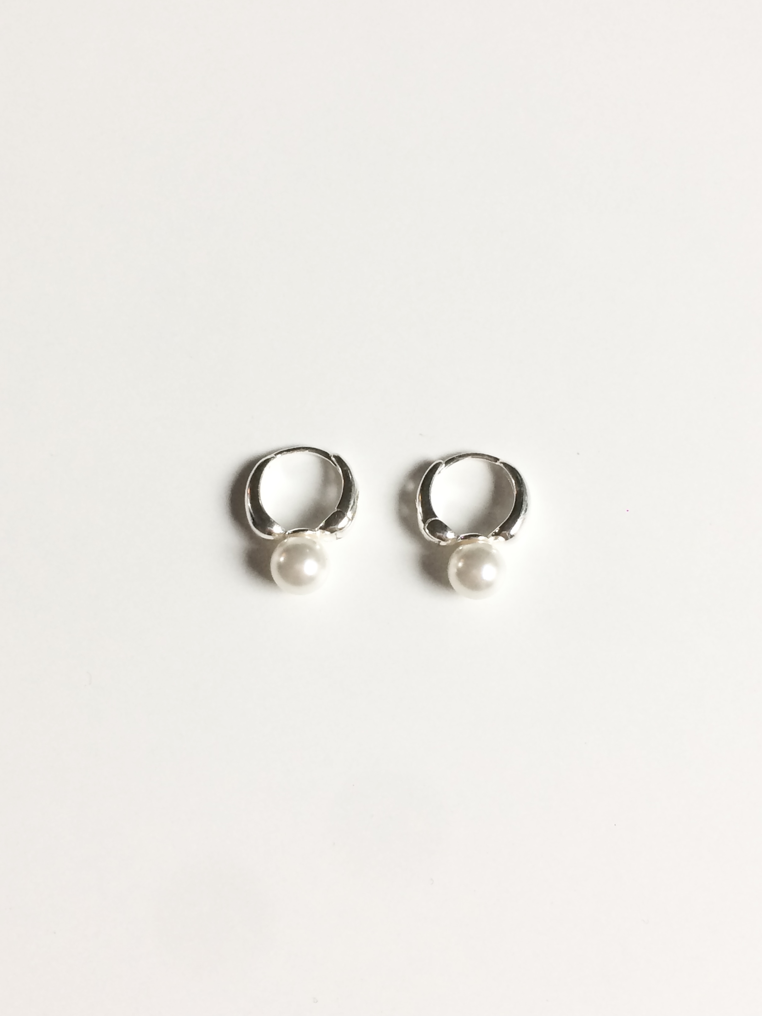 [SILVER925] pearl ring earring