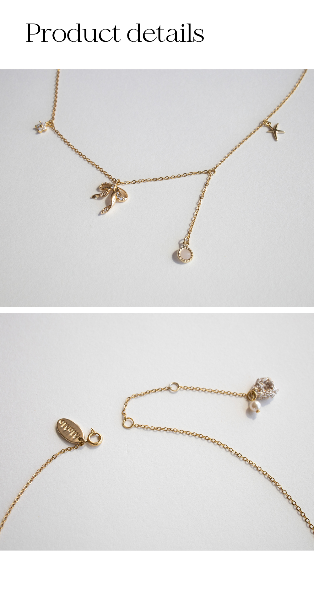 MERRYMOTIVE☆Shining ribbon and others surgical necklace Merry Motive-Shining ribbon and others surgical necklace