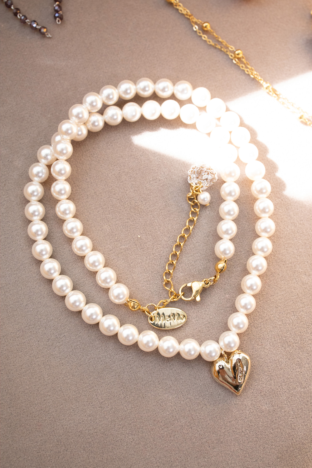 [MERRYMOTIVE] 韓国☆Special moment pearl and pearl Necklace MERRYMOTIVE] 韓国☆Special moment pearl and pearl Necklace