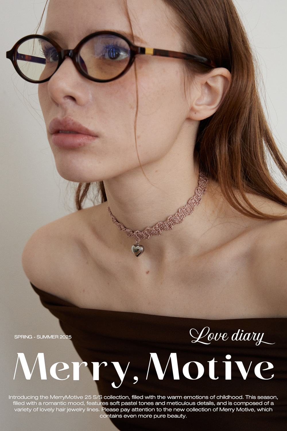 [MERRYMOTIVE] 韓国☆Little star and pearl layered Necklace sea-lily-3-strand-japanese-