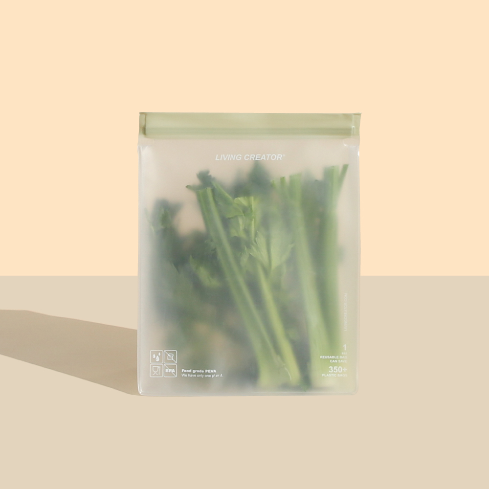 PEVA 스탠딩 지퍼백 4호