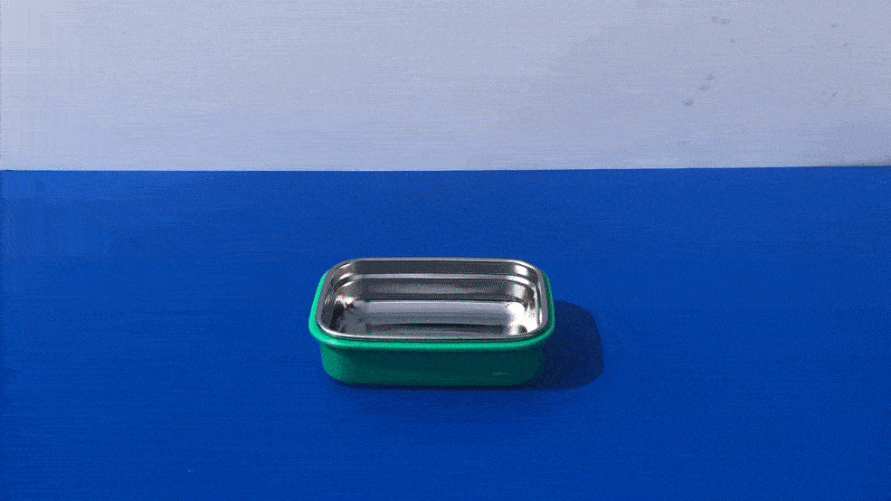 지켜텐 320ml 그린 물 샐 틈 없는 완벽한 밀폐력의 스텐 밀폐용기