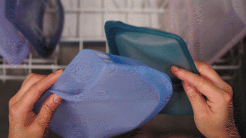 지켜백 400ml 800ml 1000ml 2000ml 3500ml 식기세척기 가능한 실리콘 지퍼백